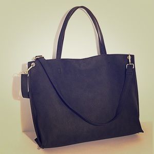 Free People vegan leather slouchy tote